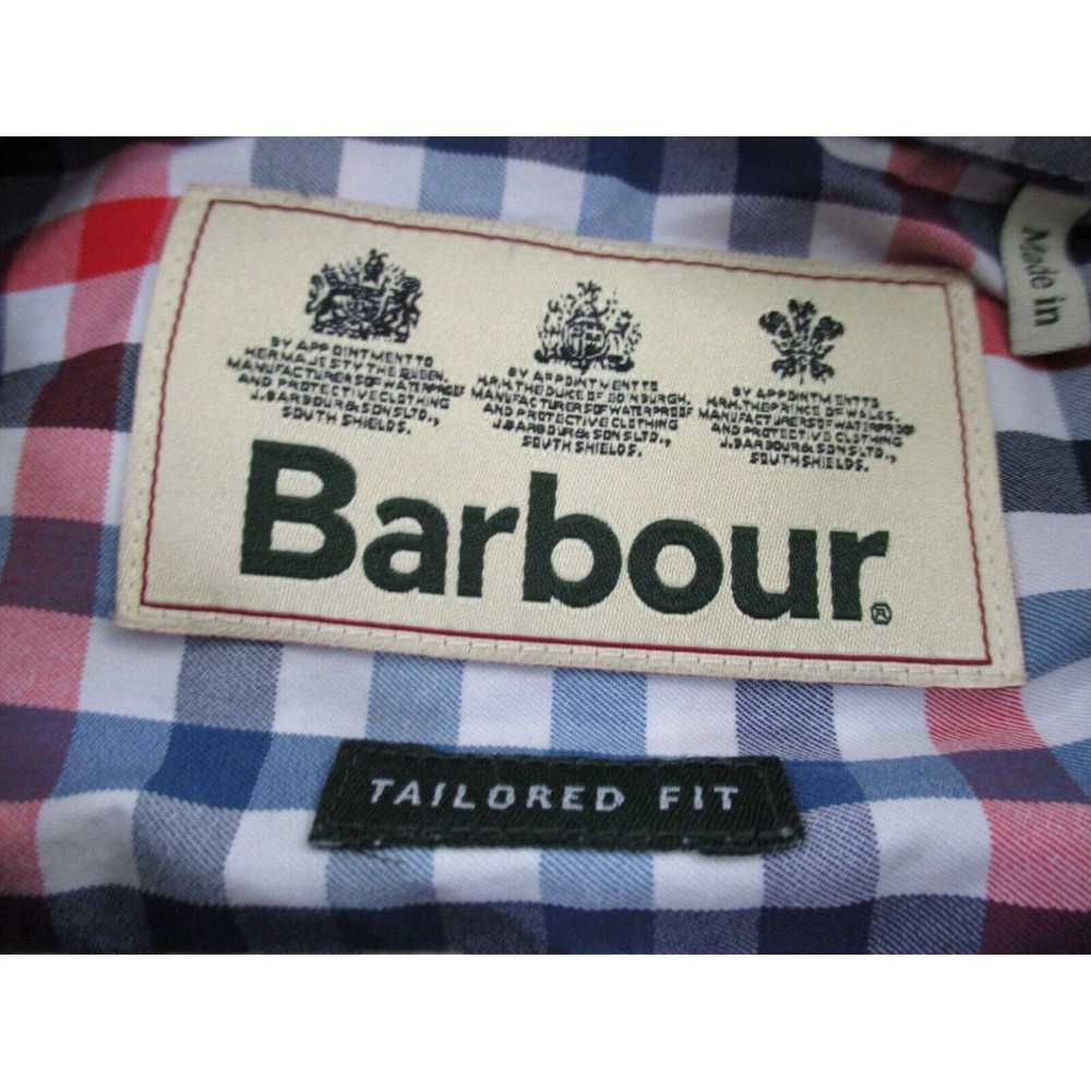 Barbour Barbour Shirt Mens Large Blue Button Chec… - image 2