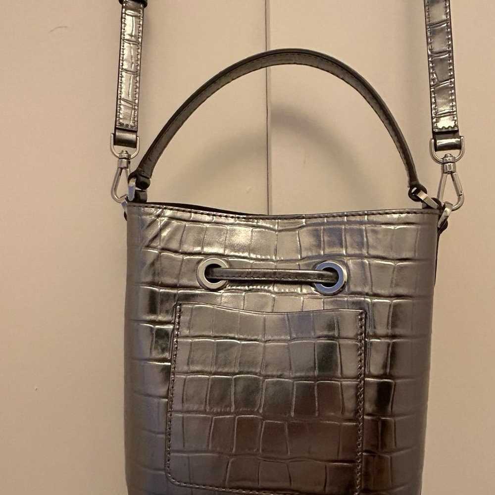 Kate Spade Small Eva Bucket Bag in Metallic Croc … - image 6