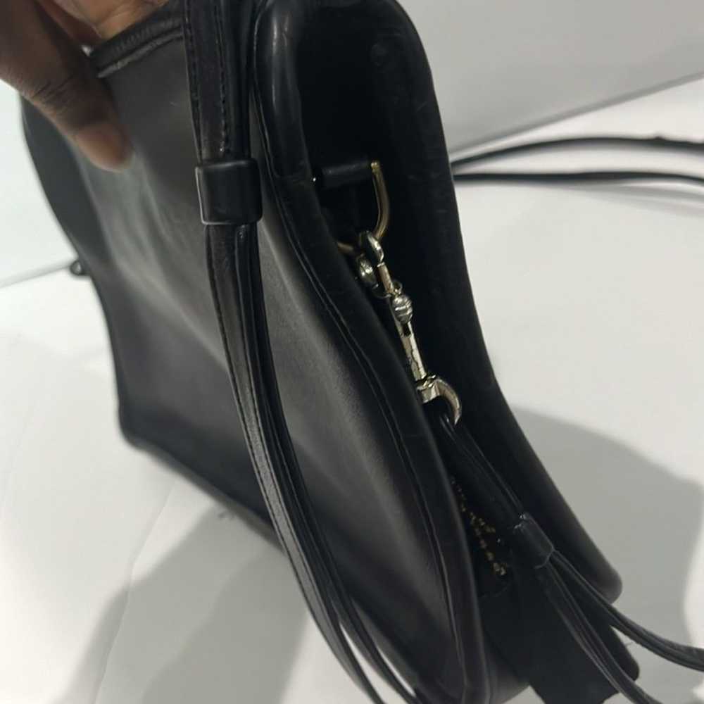 Vintage Coach Basic Bag 80’s NYC Black Leather Sh… - image 10