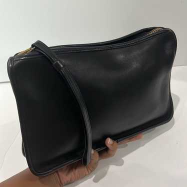 Vintage Coach Basic Bag 80’s NYC Black Leather Sh… - image 1