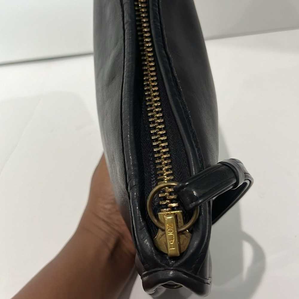 Vintage Coach Basic Bag 80’s NYC Black Leather Sh… - image 2