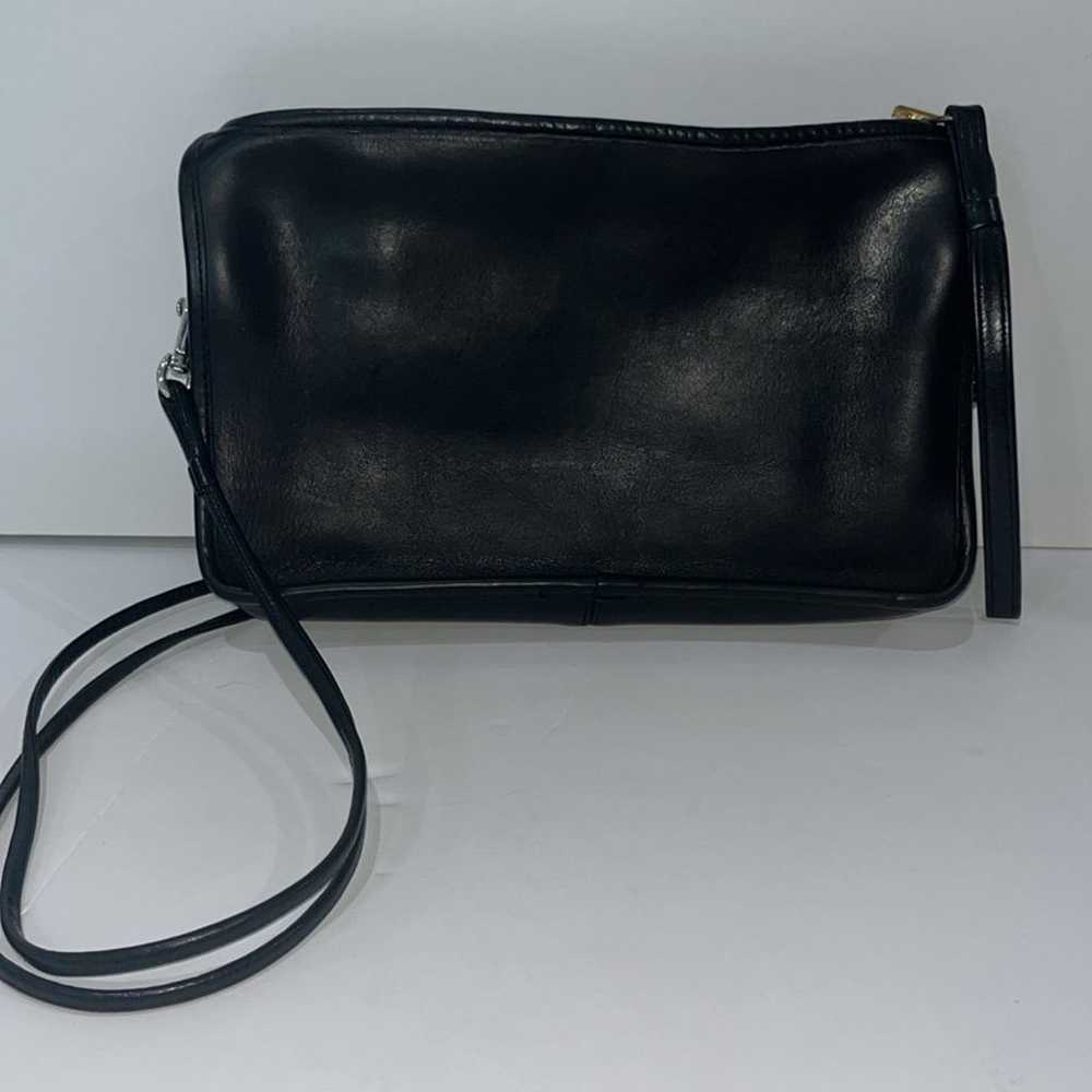Vintage Coach Basic Bag 80’s NYC Black Leather Sh… - image 7