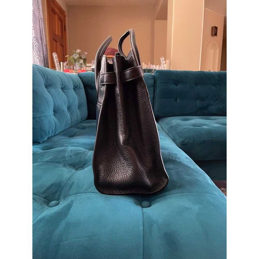 Cuyana black Leather Tote Bag Work Travel Crossbo… - image 5