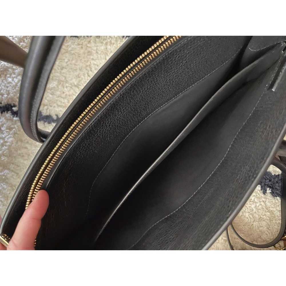 Cuyana black Leather Tote Bag Work Travel Crossbo… - image 7