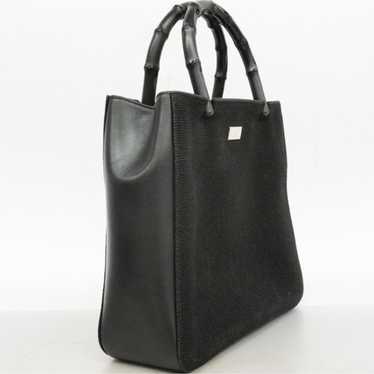 Excellent Gucci w chic bamboo handle tote - image 1