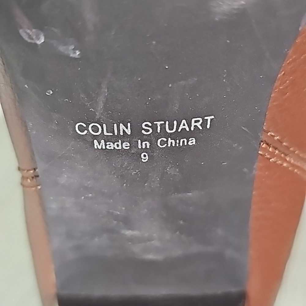 Colin Stuart Dark Brown Tall Pebbled Leather Heel… - image 8