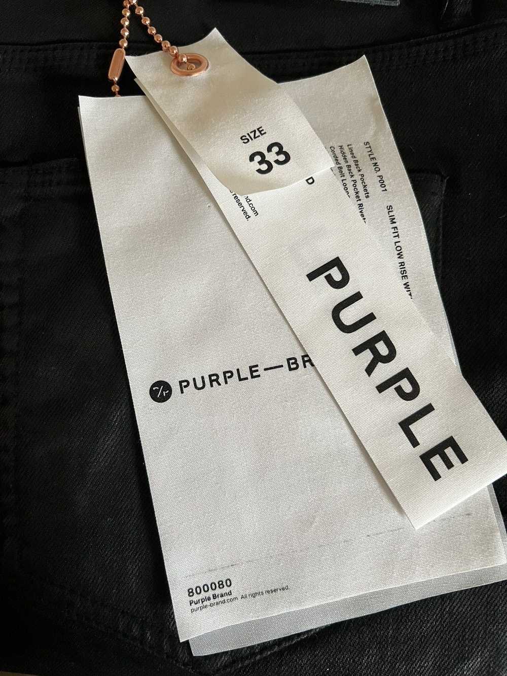 Purple Brand Purple Brand Slim Fit Coated Jeans - image 3