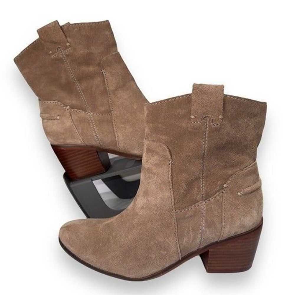 Vince Camuto Maves Suede Leather Ankle Boots Mush… - image 1