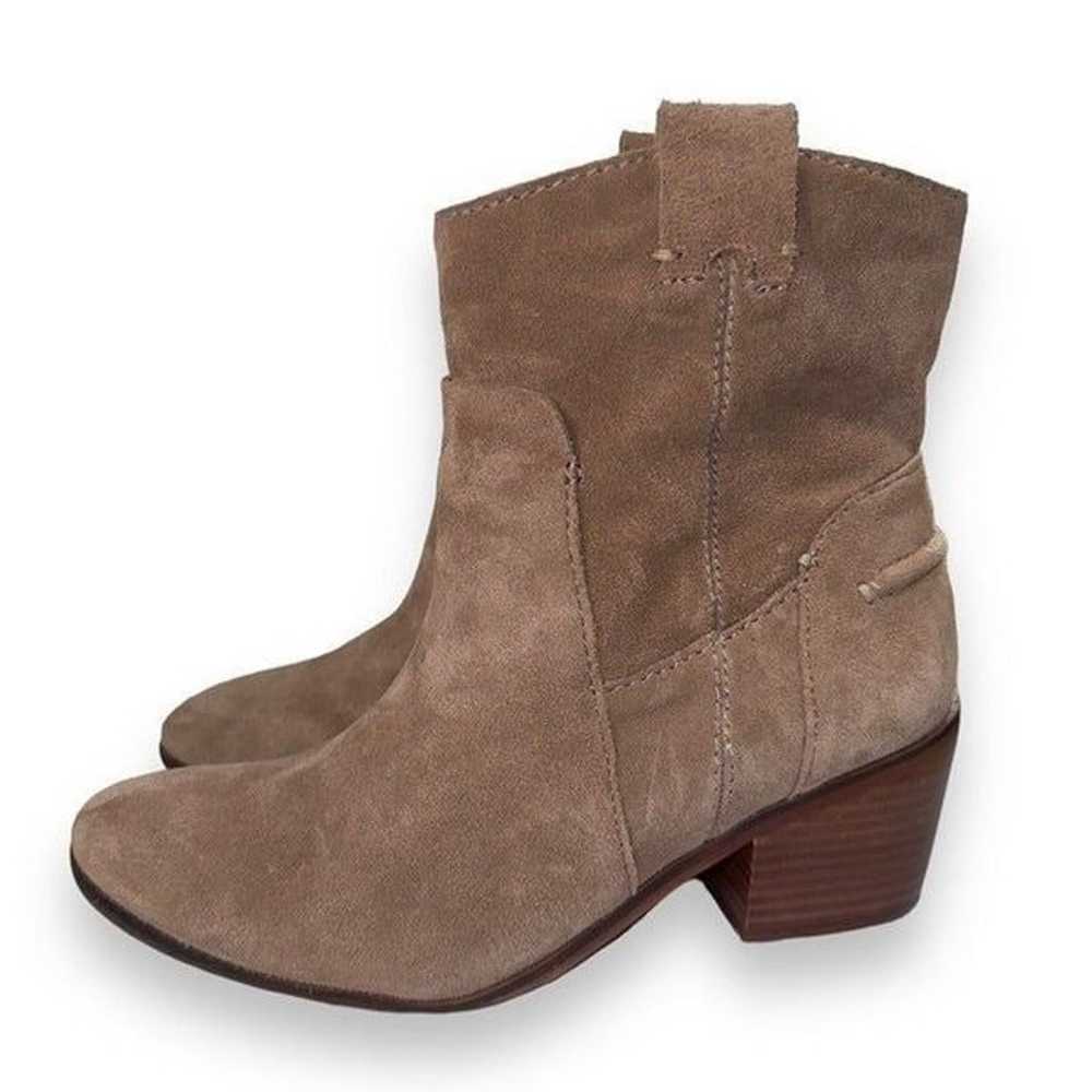 Vince Camuto Maves Suede Leather Ankle Boots Mush… - image 2