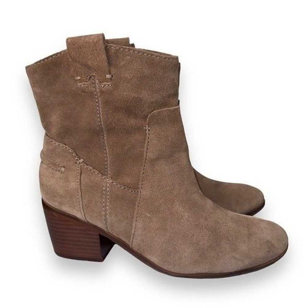 Vince Camuto Maves Suede Leather Ankle Boots Mush… - image 4