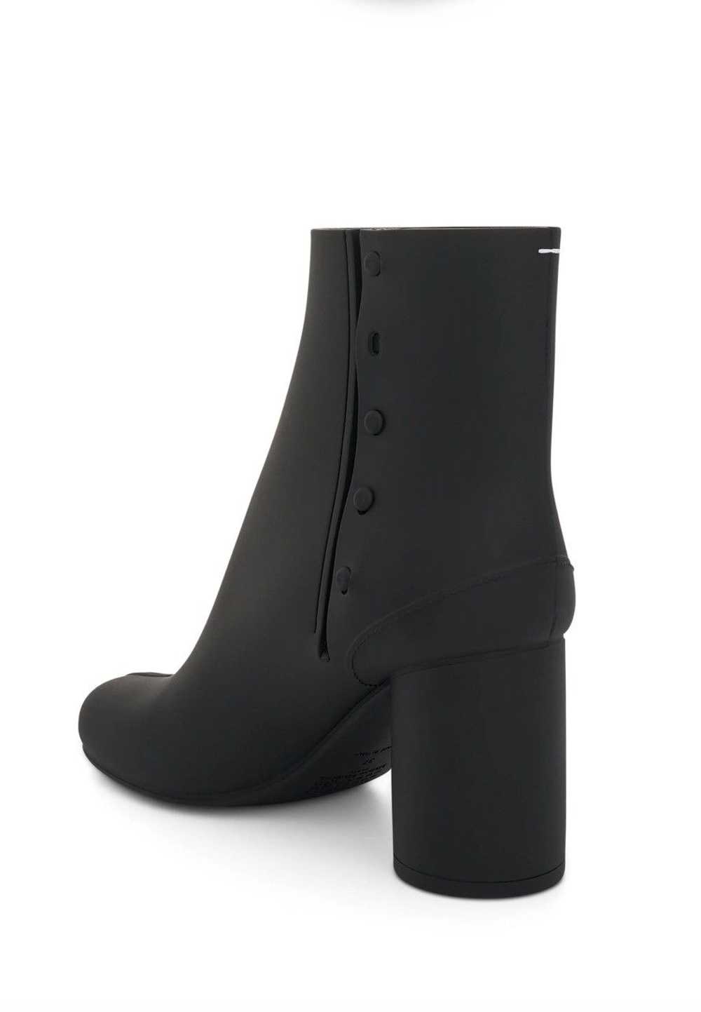 Maison Margiela Black Rubber Tabi Heel Boots - image 7