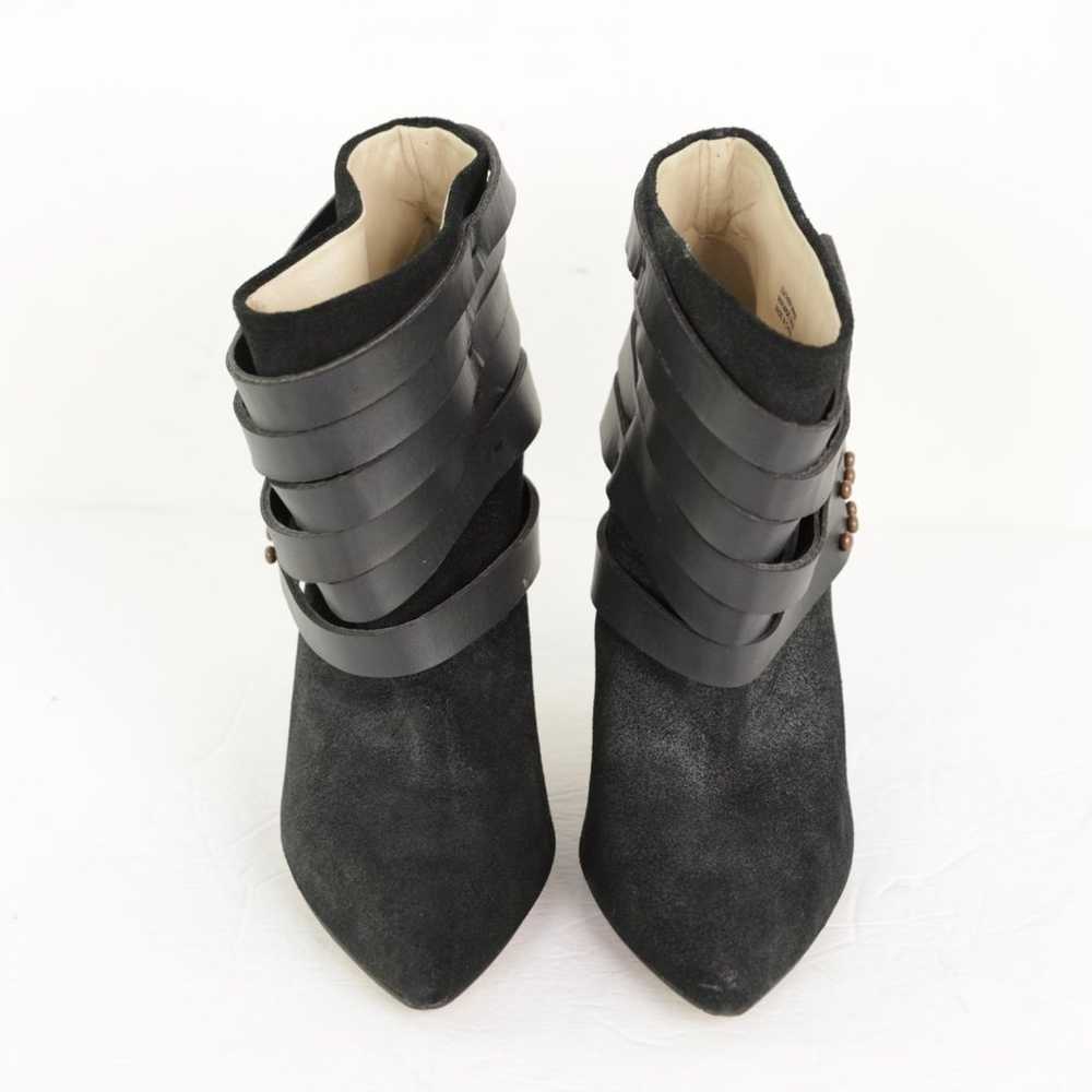 EC Joe's Jeans Leather Stiletto Studded Booties s… - image 3