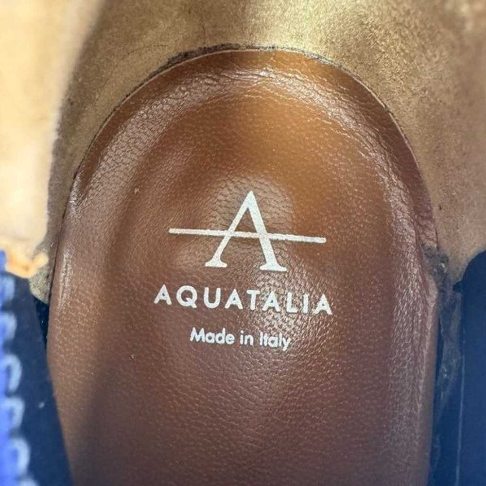 Aquatalia Vale Stretch Slip On Black/Blue Suede W… - image 12