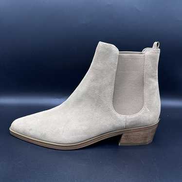 Michael Kors Lottie Suede Flat Ankle Boots Sahara 