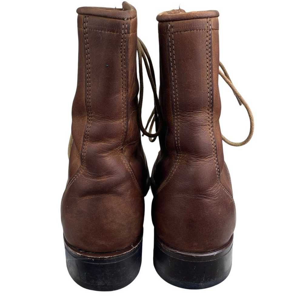 Laredo Women’s Roper Brown Leather Lace Up Wester… - image 8