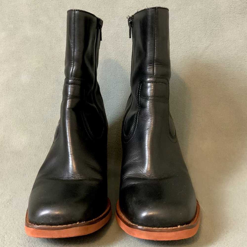 SEYCHELLES Black Leather Turbulent Ankle Heeled B… - image 2