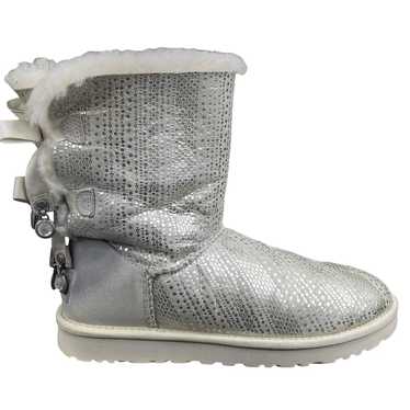 UGG Women’s Bailey Bow I Do Silver Bling Boots Si… - image 1