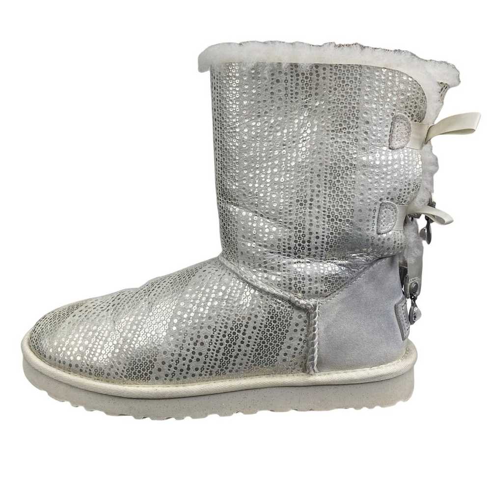 UGG Women’s Bailey Bow I Do Silver Bling Boots Si… - image 3