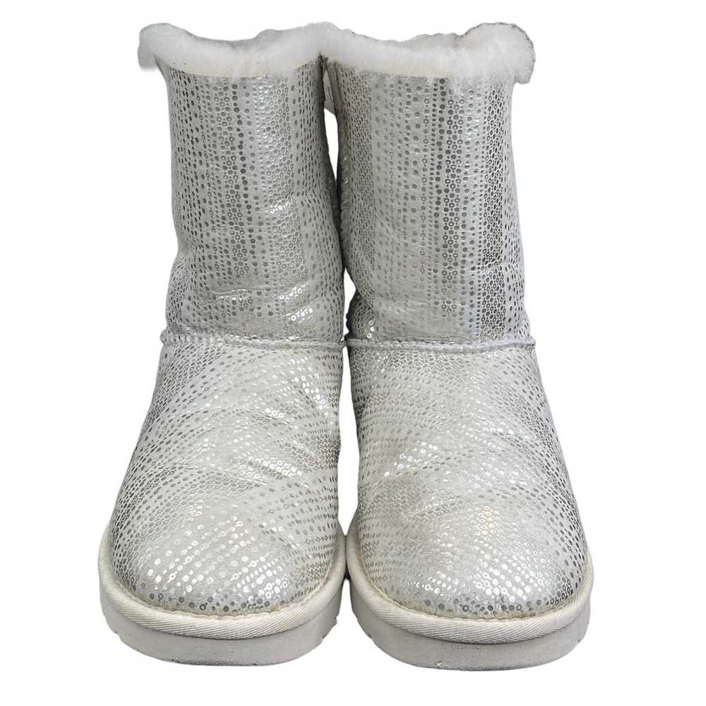 UGG Women’s Bailey Bow I Do Silver Bling Boots Si… - image 7