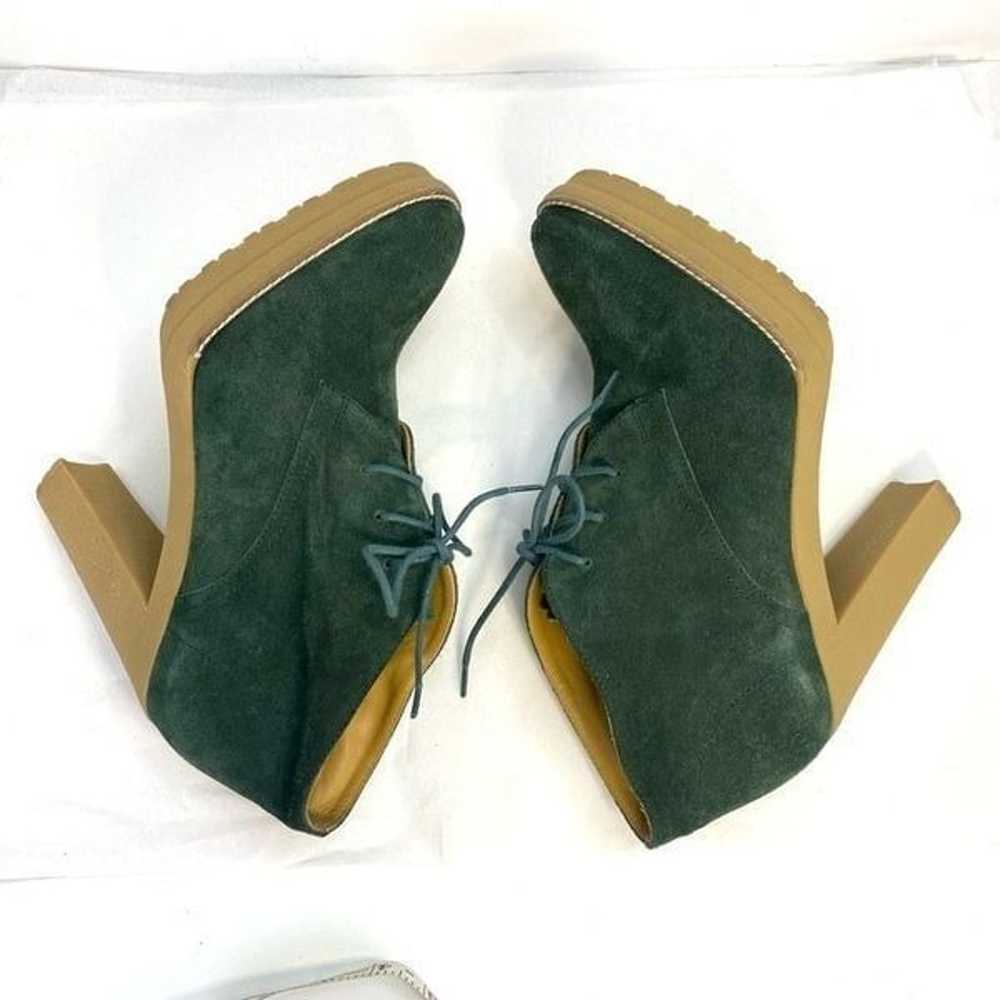 Polo Ralph Lauren Lace Up Bootie Green Suede Leat… - image 7