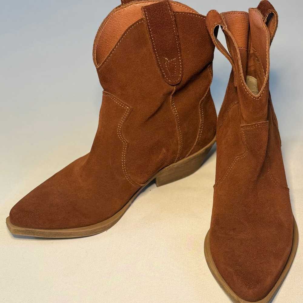 Steve Madden womens Western Cowboy Boot brown - image 1
