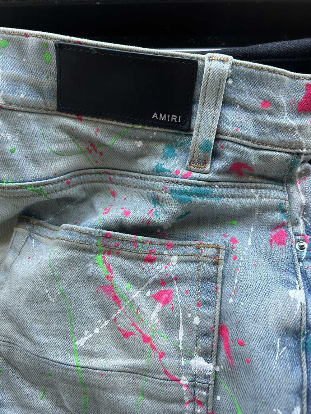 Amiri Amiri Paint Splatter Skinny Jeans - image 3