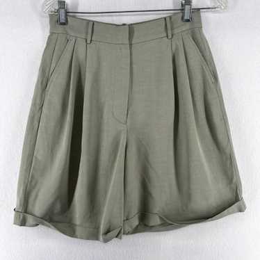 HIGH LATTELIER Shorts Womens S 6" Linen Cotton Hi… - image 1