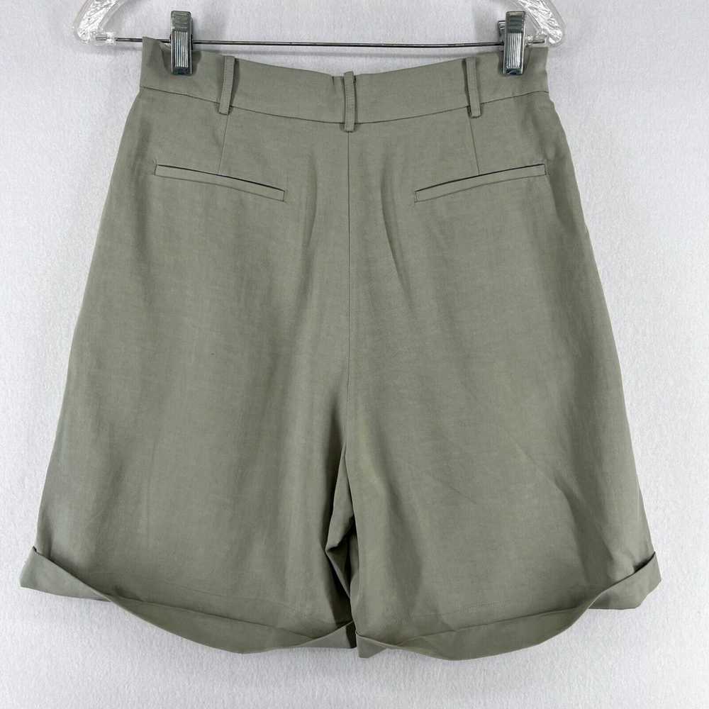 HIGH LATTELIER Shorts Womens S 6" Linen Cotton Hi… - image 2