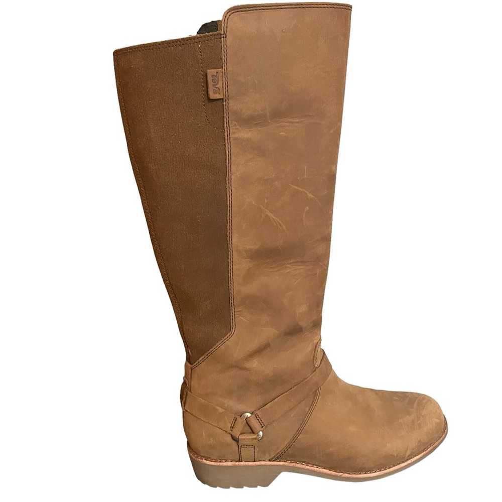 Teva Boots Tall Womens Brown Suede Leather Waterp… - image 2