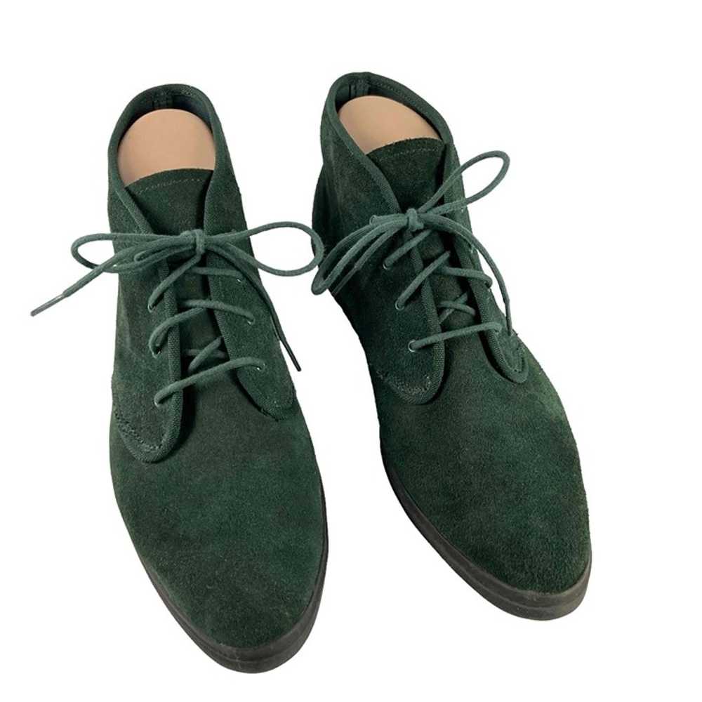 Vintage 80s Keds Womens Size 10 Green Suede Shoes… - image 2