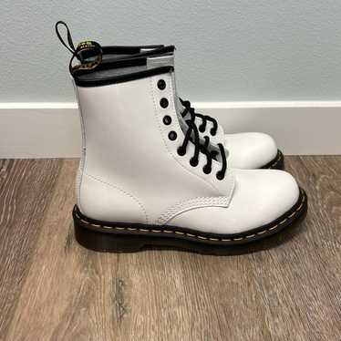 NEW! Dr. Martens 1460 White Patent Leather Lace-U… - image 1