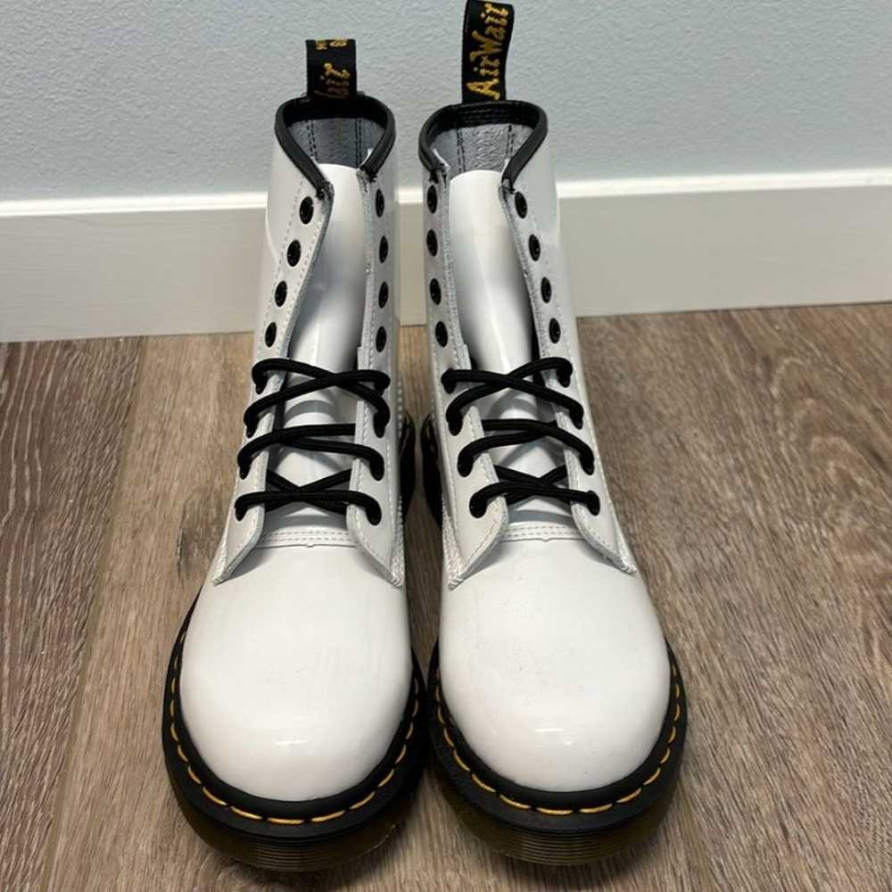 NEW! Dr. Martens 1460 White Patent Leather Lace-U… - image 5
