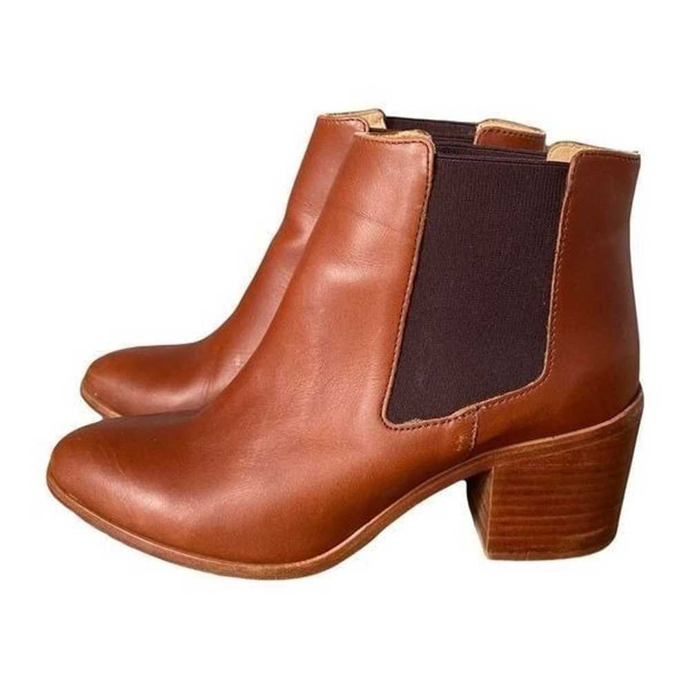 Nisolo Heeled Leather Brown Chelsea Boots Booties… - image 1