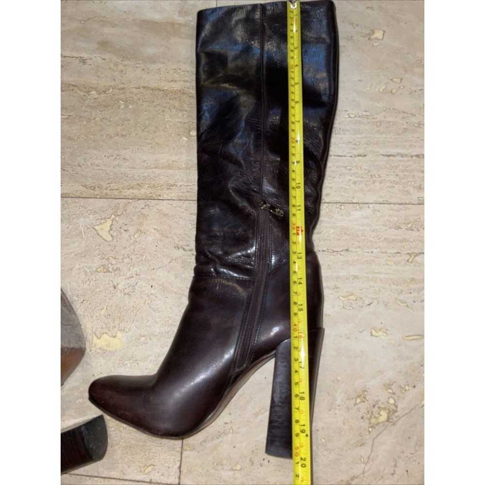 Tory Burch Brown Leather Knee High Boots Size 8 M… - image 10