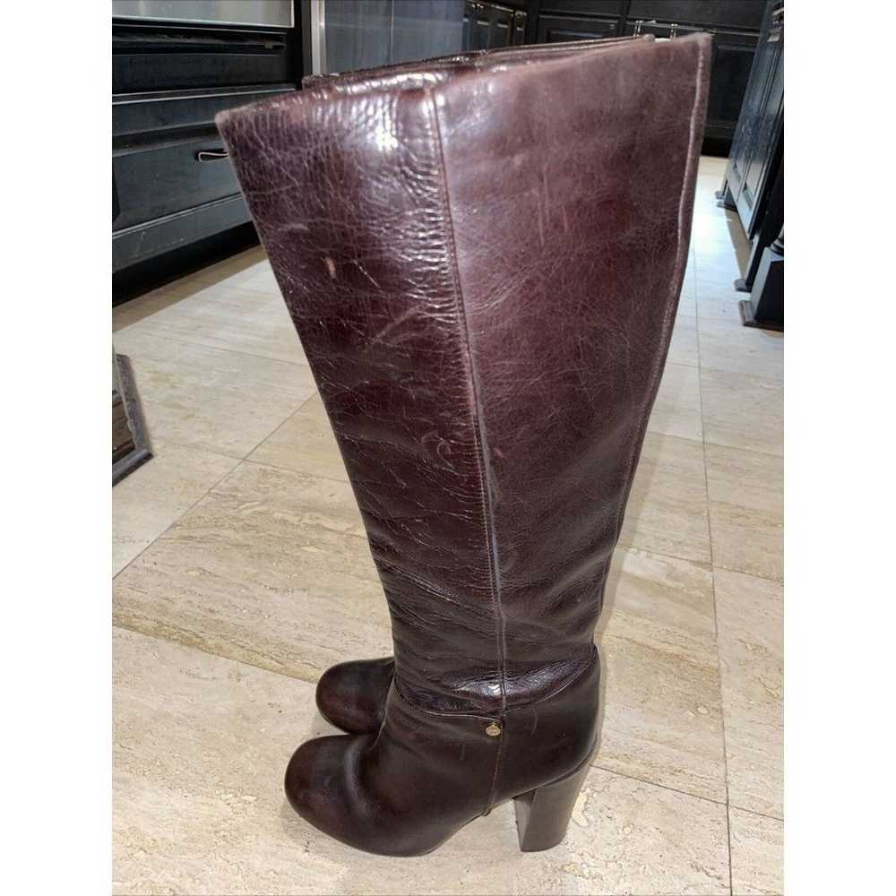 Tory Burch Brown Leather Knee High Boots Size 8 M… - image 3
