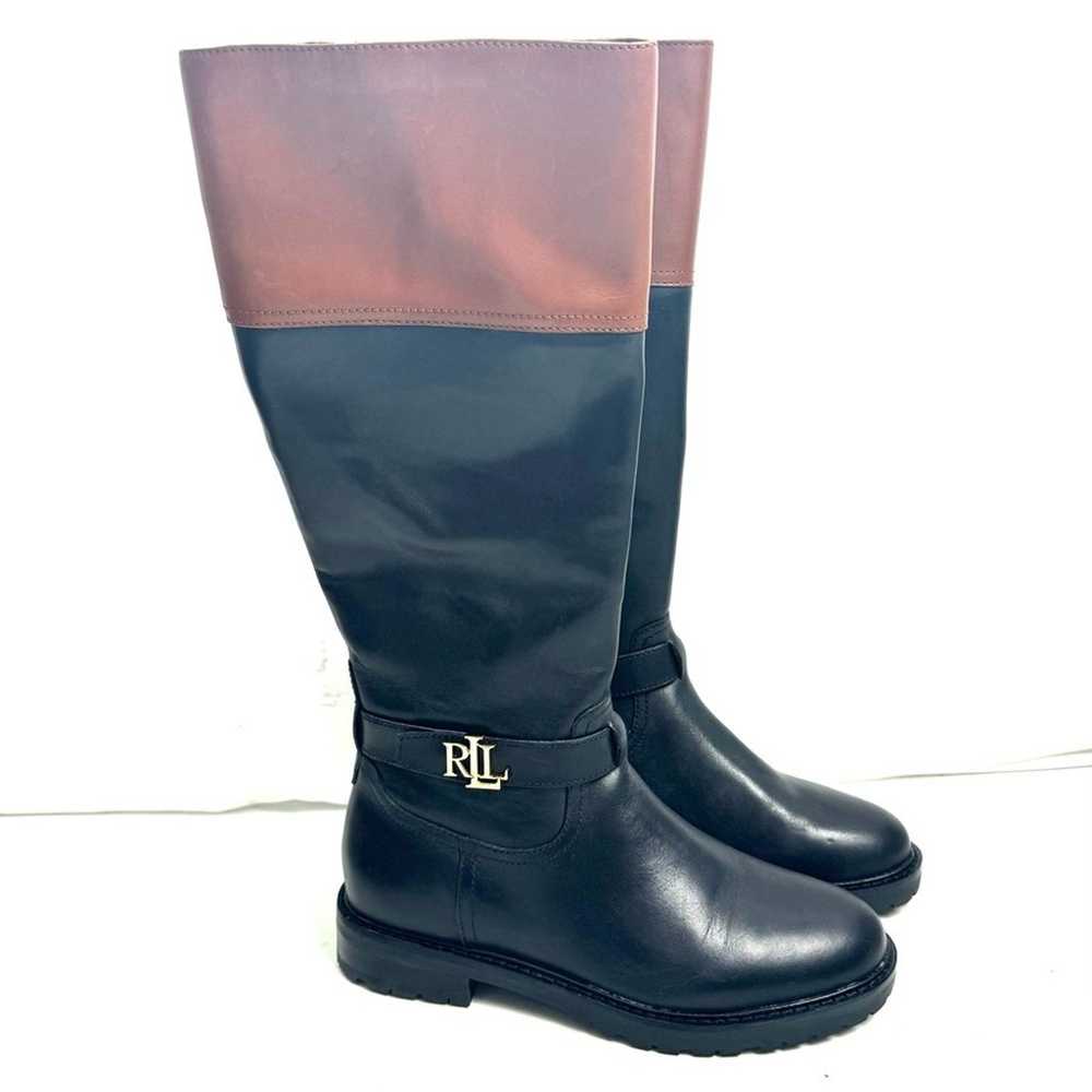Lauren Ralph Lauren Everly Leather Riding Boots S… - image 1