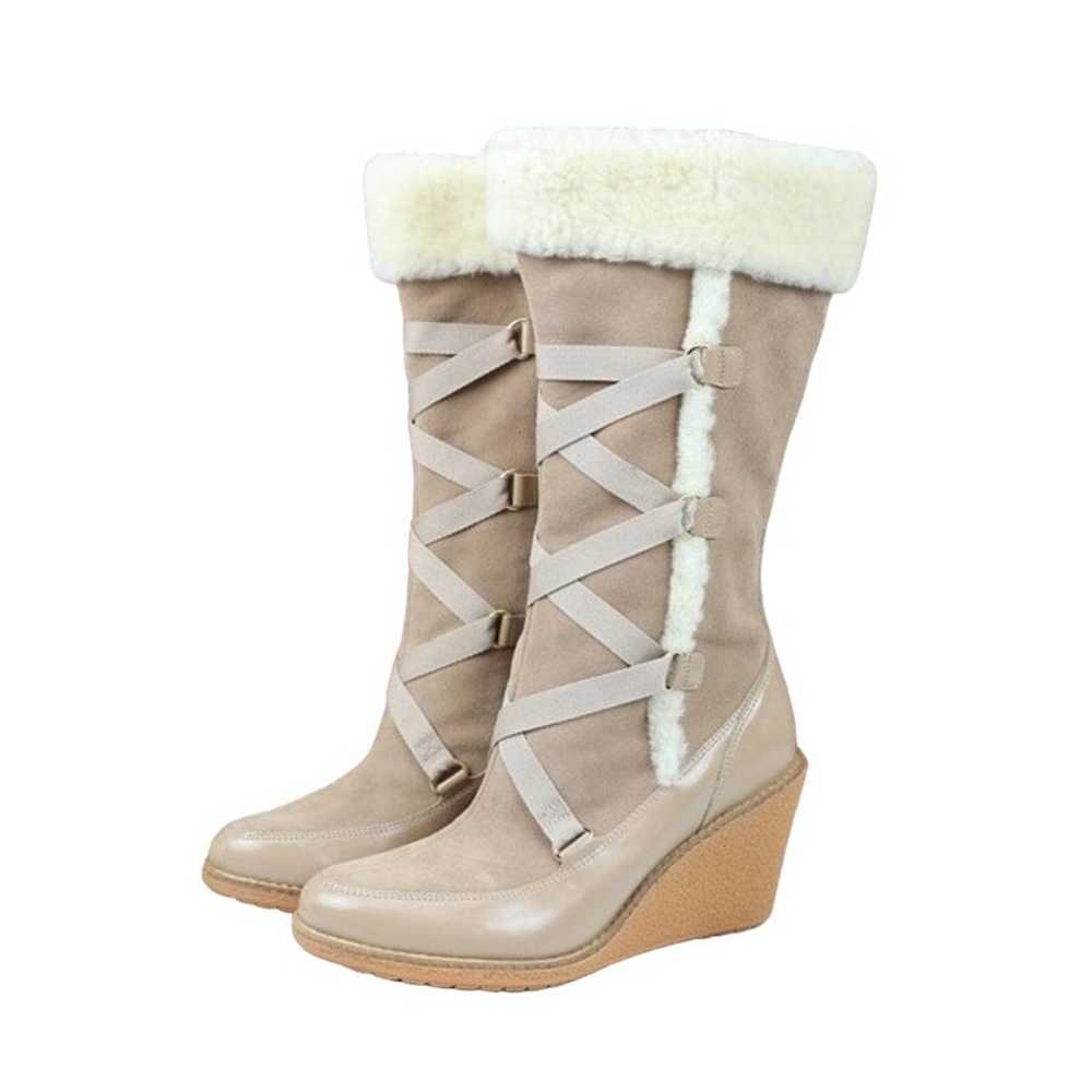 Cole Haan Nike Air Michelle Knit Boots Wedge Heel… - image 1