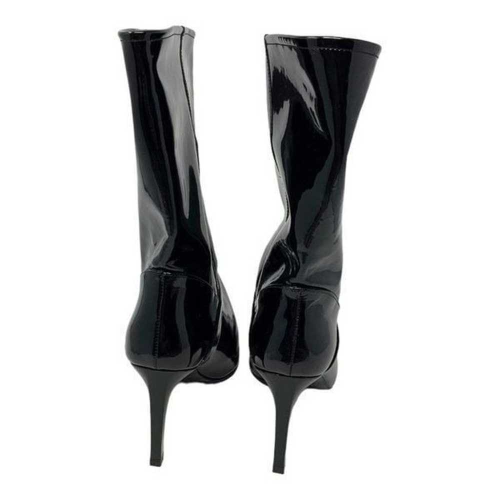 AllSaints Orlana Black Patent Mid Calf Boots Size… - image 5