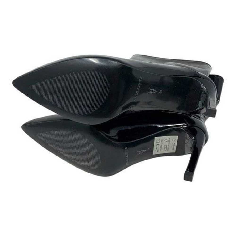 AllSaints Orlana Black Patent Mid Calf Boots Size… - image 7