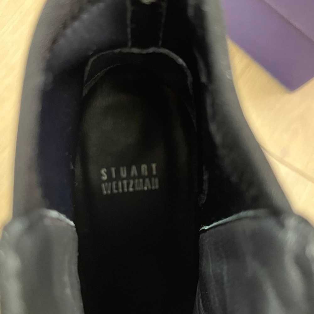 Stuart Weitzman Scaffold Black Suede Ankle Bootie… - image 5