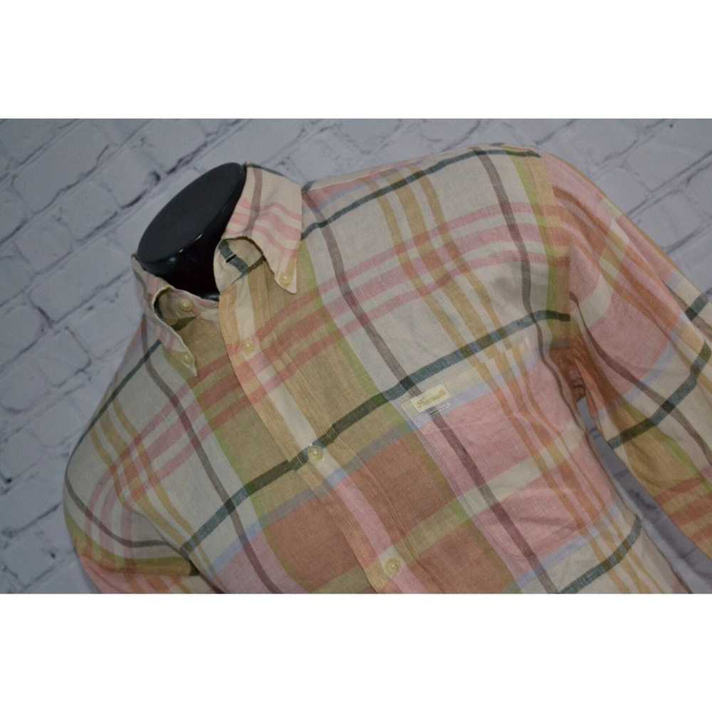 Pinko 48847 Faconnable Dress Shirt 100% Linen Men… - image 1
