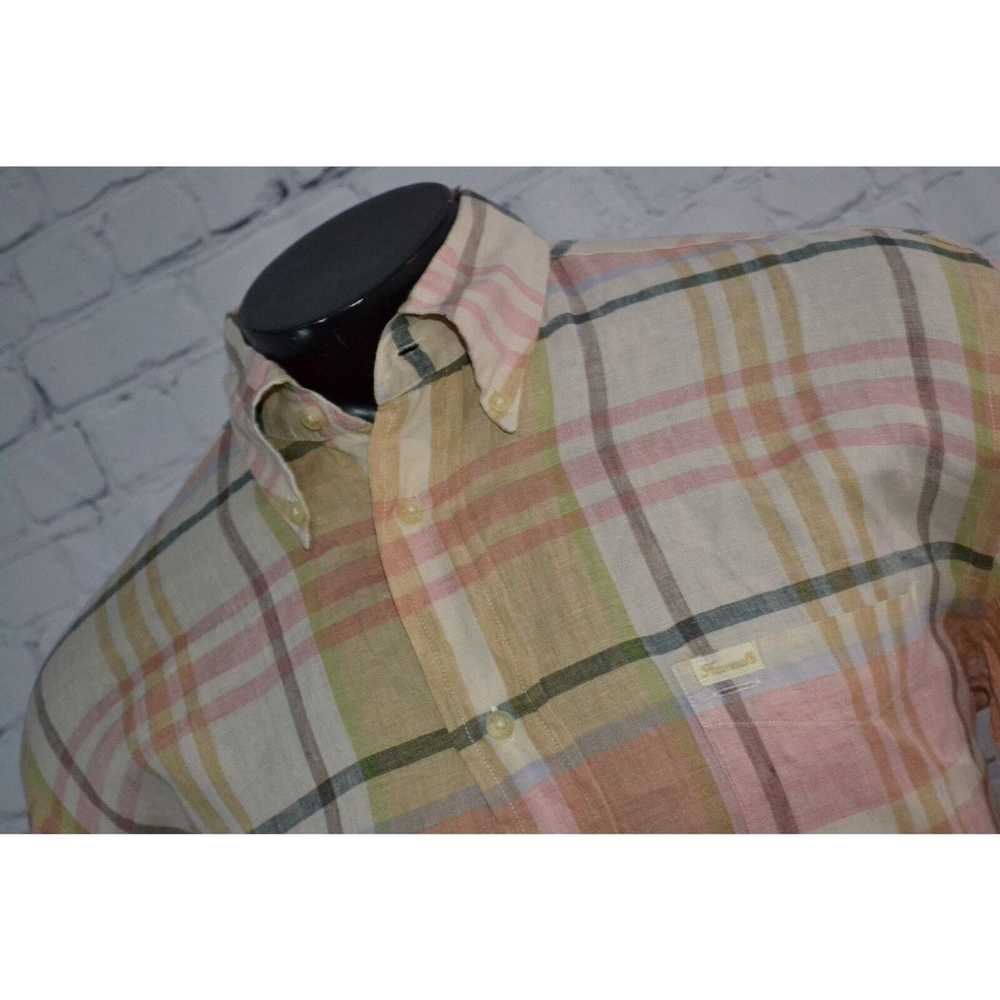 Pinko 48847 Faconnable Dress Shirt 100% Linen Men… - image 2