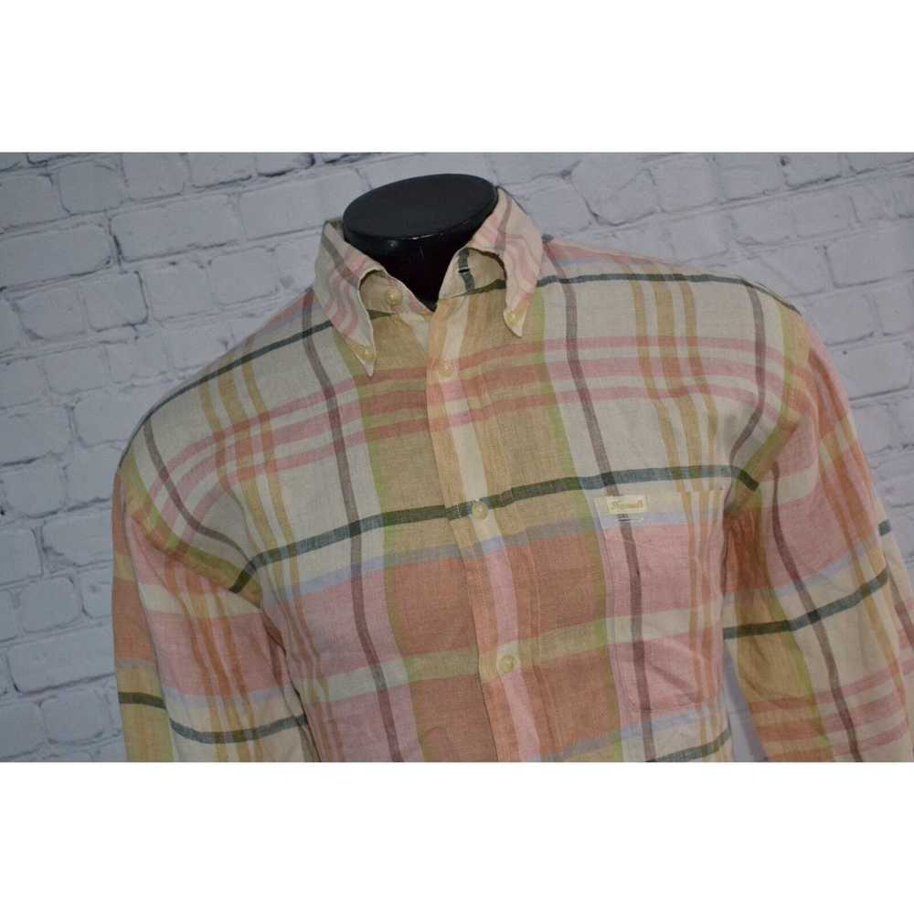 Pinko 48847 Faconnable Dress Shirt 100% Linen Men… - image 3