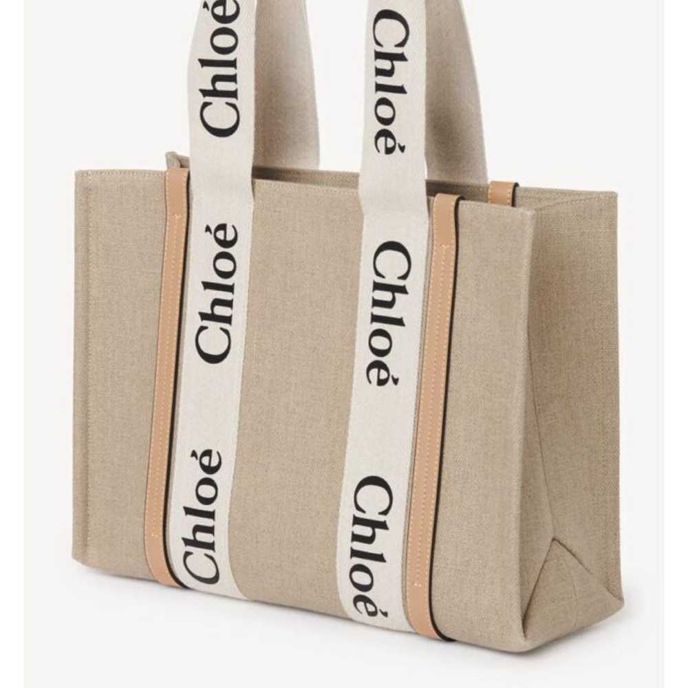Chloé Woody leather tote - image 4