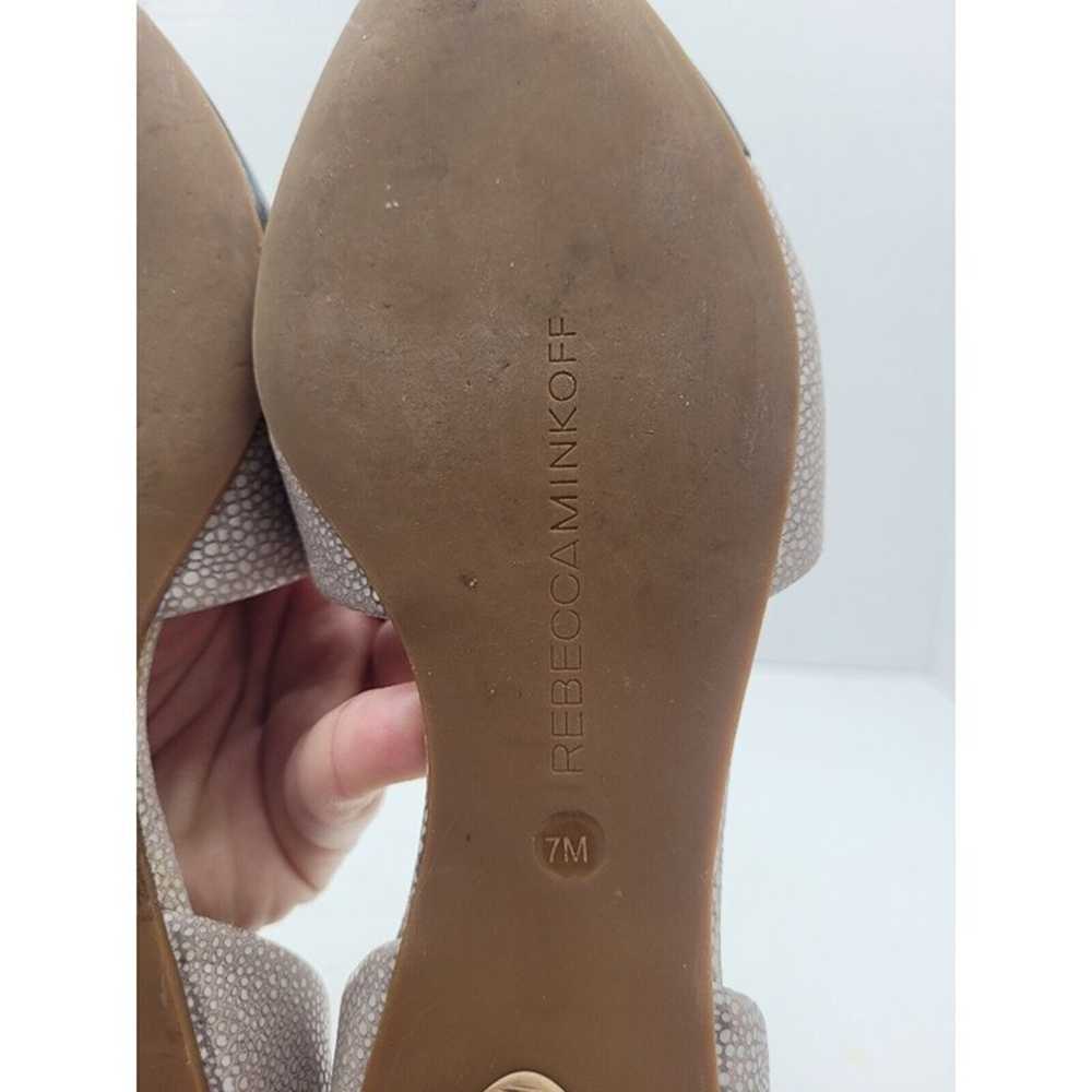 Rebecca minkoff womens leather slip on flats size… - image 8