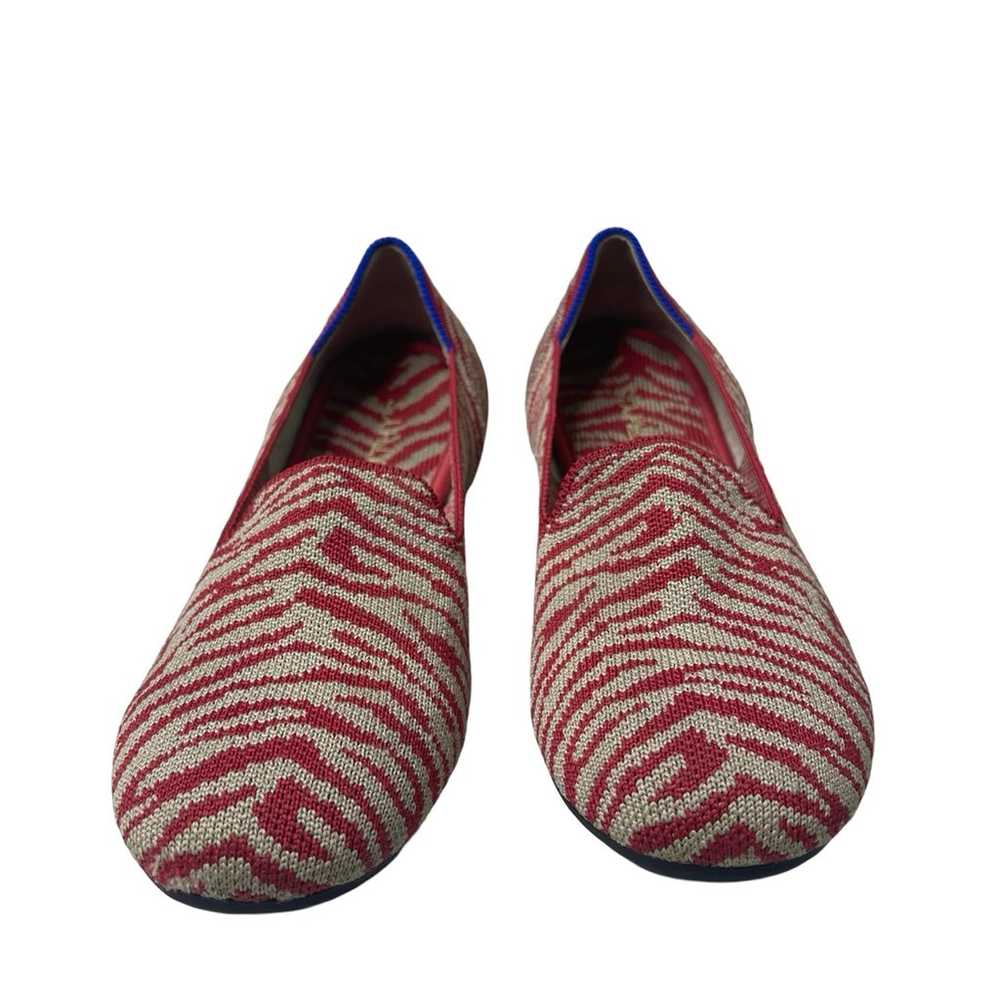 Retired Rothy’s Loafers Red Zebra Stripes Size 4 … - image 9