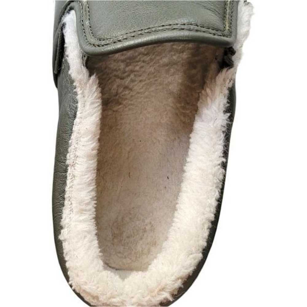 Vans Sage Green Sherpa Lined Slip On Shoes - image 6