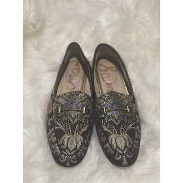 Sam Edelman Lior Floral Black loafers 6 1/2 - image 1