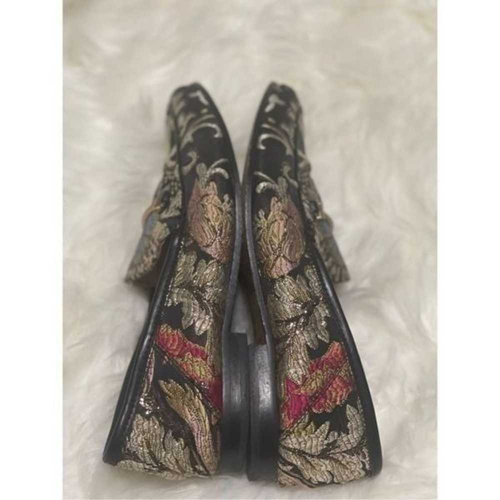 Sam Edelman Lior Floral Black loafers 6 1/2 - image 5