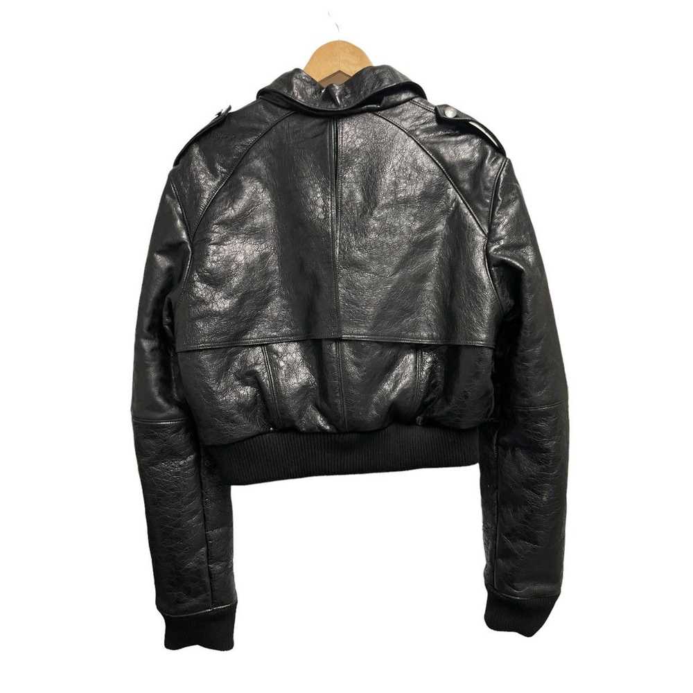 Designer Rexyeewang leather blouson jacket - image 3